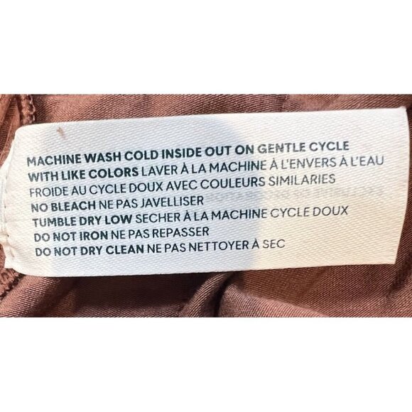 Tommy John Women’s Brushed Rib Pant Size Large Color Mink Brown Wide Leg Comfy - Picture 10 of 11